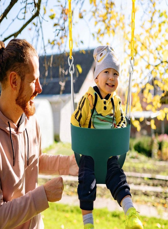 REZNOR كرسي أرجوحة للأطفال من ريزنور، مرن، بمسند ظهر عالٍ، مقعد فقط، أزرق - Image 5